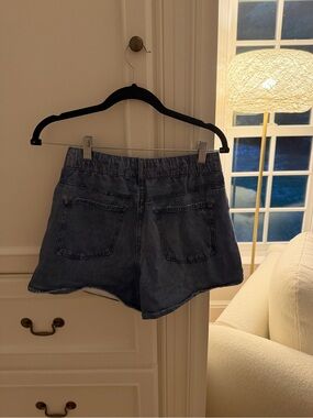 rag & bone Indigo Elastic-Waist Denim Shorts